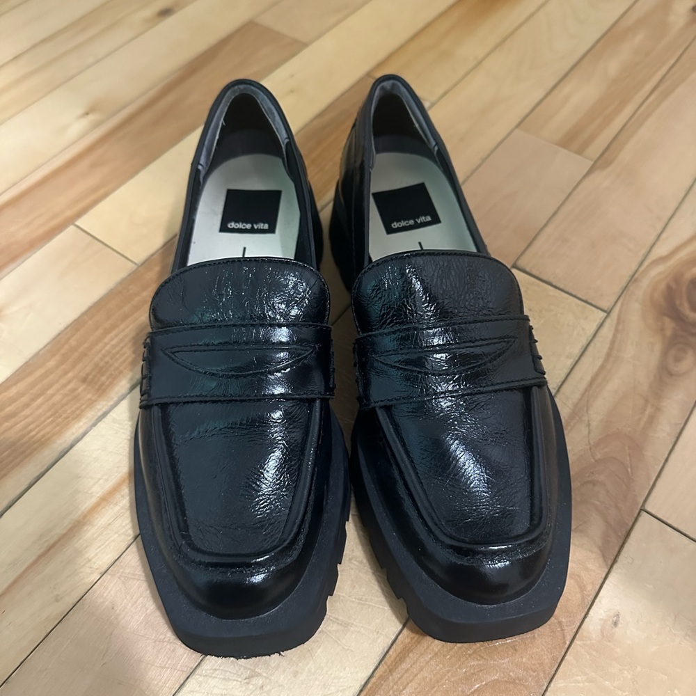 Dolce Vita Glossy Black Men's Slip-Ons